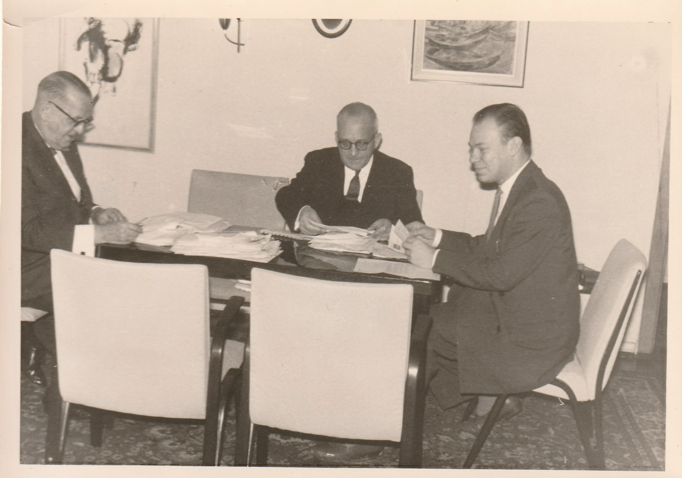 Walter Harms im Büro